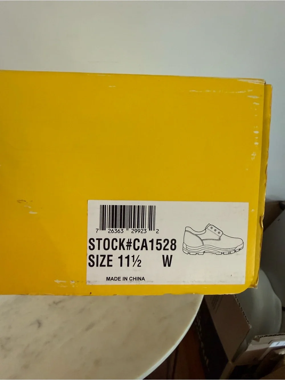 Carolina Braze Men's Work Shoe Size 11.5 W Used Condition see photos